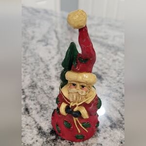 Enesco Santa Tall Hat Holly Design Clothing Lefever No Box 5.5"